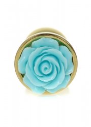 Plug-Jewellery Gold PLUG ROSE- Light Blue