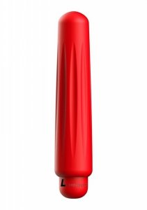 Delia - ABS Bullet With Sleeve - 10-Speeds - Red