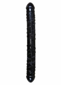 Dildo Podwójne Realistyczne 2 Końcówki Penis 33cm Black