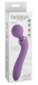 Masażer silikonowy Duo Wand 20 cm Fantasy For Her