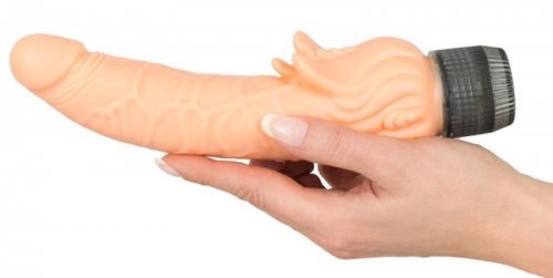 REALISTYCZNY WIBRATOR DIABLO STYMULATOR ŁECHTACZKI 21CM