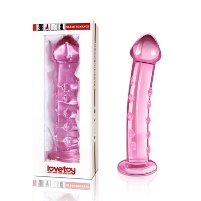 7.5&quot; Glass Romance Pink