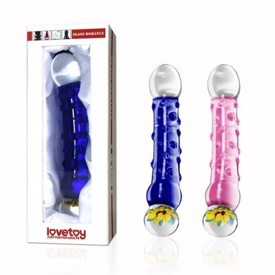 7.5&quot; Glass Romance Blue