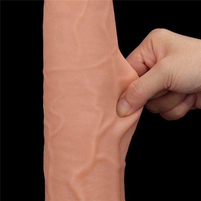 13.5&#039;&#039; King Sized Sliding Skin Dual Layer Dong