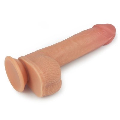 8.5&quot; Dual layered Silicone Rotating Nature Cock Anthony