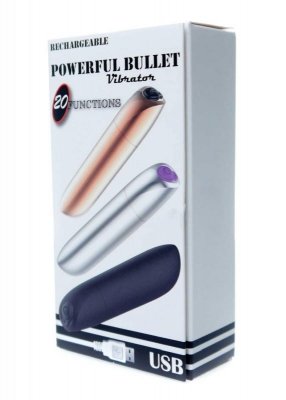 Podręczny Masażer z Potężnymi Wibracjami Silver USB