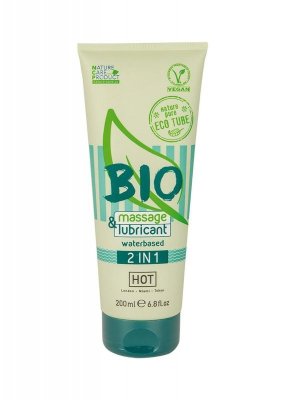 Żel-HOT BIO massage & lubricant waterbased 2in1 200 ml
