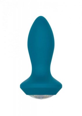 Vibrating Petite Crystal Probe Blue