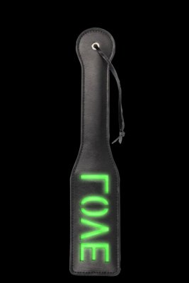 'Love'' Paddle - Glow in the Dark - Black/Neon Green