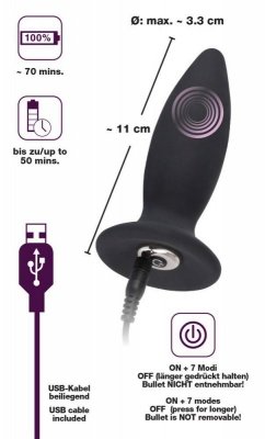 Plug/vibr-5927900000 BV Rechargeable Plug-Wibrator