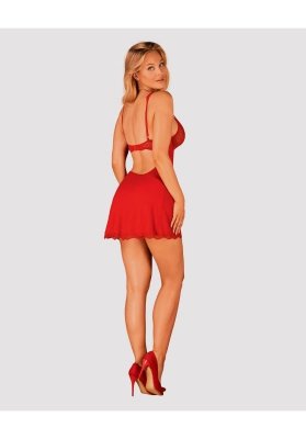 Komplet Babydoll i Stringi Luvae Czerwony L/XL