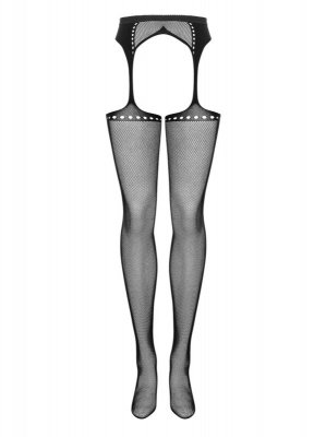 Bielizna-Garter stockings S314 czarny  S/M/L