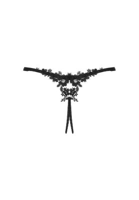 Celia Noir crotchless thong XL/2XL