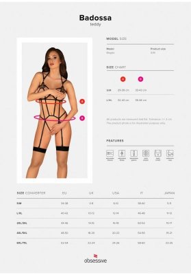 SEKSOWNA BIELIZNA EROTYCZNA BADOSSA PODNIECAJACE BODY OTWARTY KROK S/M