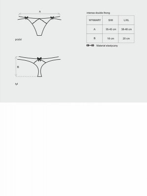 Bielizna-Intensa podwójne stringi L/XL