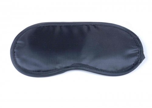 Maska na oczy do spania Sexu Satynowa Black