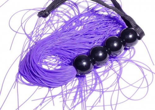 Silicone Whip Purple 14&quot; - Fetish Boss Series