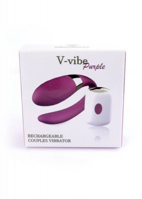 Wibrator dla par masażer łechtaczki pilot USB Fiolet