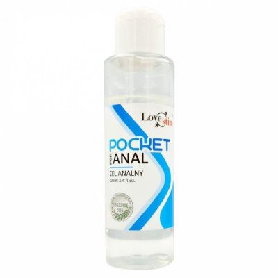 ŻEL INTYMNY POCKET FOR ANAL NEUTRALNY LUBRYKANT WODNY 100ML