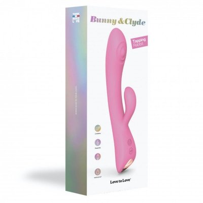 Wibrator z Masażerem Łechtaczki Bunny Pink