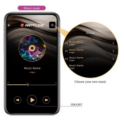PRETTY LOVE -Kirk, 12 vibration functions Mobile APP remote control