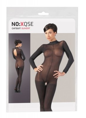 BODYSTOCKING KOMBINEZON ZMYSŁOWY SIATECZKA OTWARTY KROK  M/L