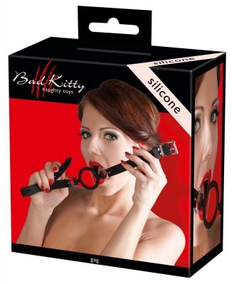 Silikonowy knebel pierścień Bad Kitty śr.5cm