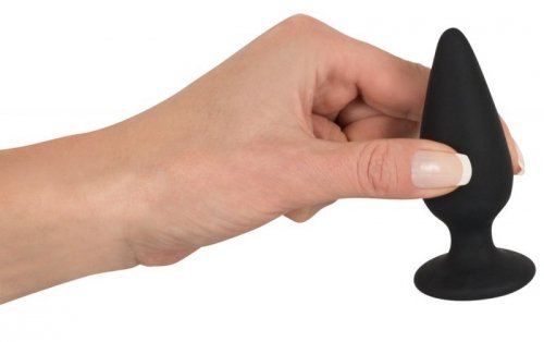Korek analny silikonowy 8,9 cm Black Velvets