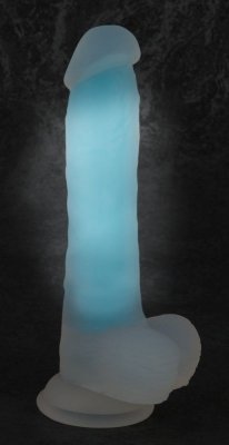 Dildo z przyssawką Glow in the Dark 20,5 cm