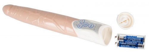 WIBRATOR DUŻY REALISTYCZNY FUNKCJA PCHNIĘĆ GÓRA-DÓŁ 27,5cm