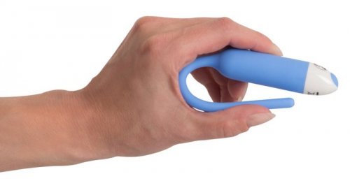 Silikonowy dilator z wibracjami śr. 6mm niebieski