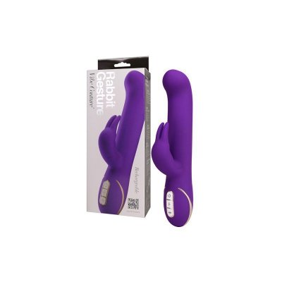 Wibrator Rabbit Gesture fioletowy 22cm Vibe Coutur