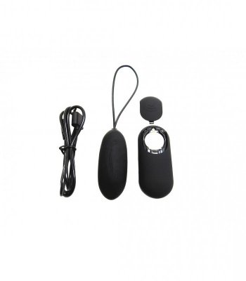 BLACK RECHARGEABLE VIBRATING EGG G3