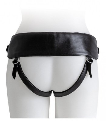 HARNESS WITH BLACK DILDO SIZE S