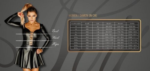 Body z chokerem XXL Noir Handmade