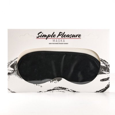 Maska Na Oczy Satynowa Czarna