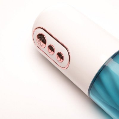 Masturbator Z Wibracją Ssaniem Cyberskóra Ładowany Usb Biały