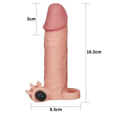 Nakładka Pleasure X-Tender z wibracjami +5cm Lovetoy