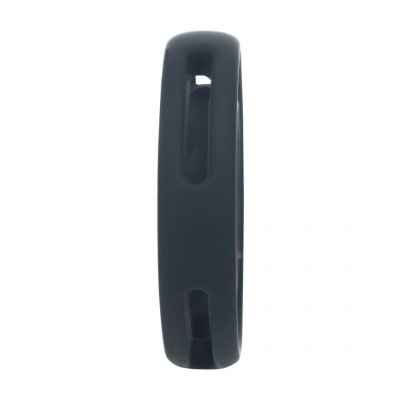 Classic Grooved Silicone Cock and Ball Ring - Black