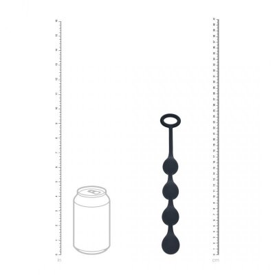 Waterdrop Silicone Anal Balls - S - 20mm - Black