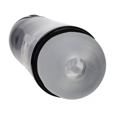 SonicPull - Suction and Vibration Masturbator Pump - Multimedia Enhanced - Gun Metal
