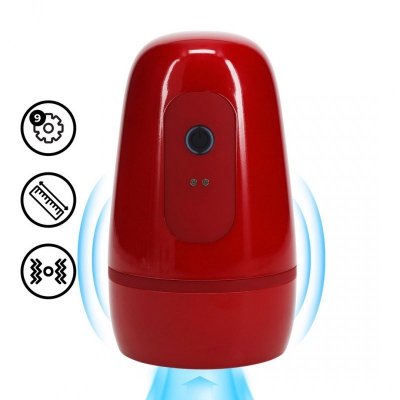 Pulsar - Negative Pressure Suction and Vibration Masturbator Pump - Metallic Red