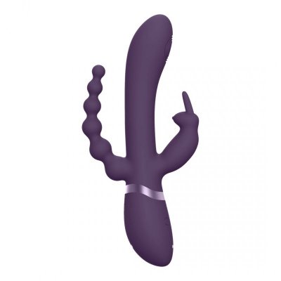 Rini - Pulse Wave  Vibrating Double Penetration Rabbit - Purple