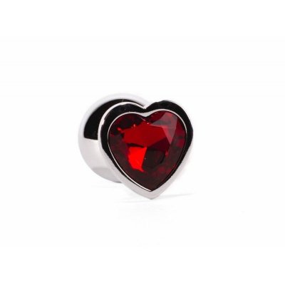 Korek analny Secret Shine Red Heart 8,2cm X-MEN