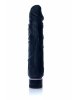 Żylasty Penis Dildo Wibrator 22 cm Real Black 