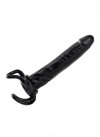 Podwójny orgazm z nakładką analną z pierścieniami - Dildo Strap-on