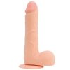 Dildo realistyczny z jądrami i przyssawką - 23 cm