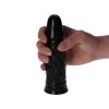 Czarne dildo na przyssawce 13 cm