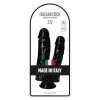 Dildo podwójne z przyssawką waginalno analne 19 cm