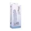 Realistyczny penis dildo przeźroczyste  25 cm